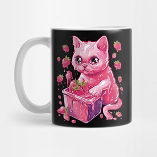 Cat Strawberry Harvest Mug